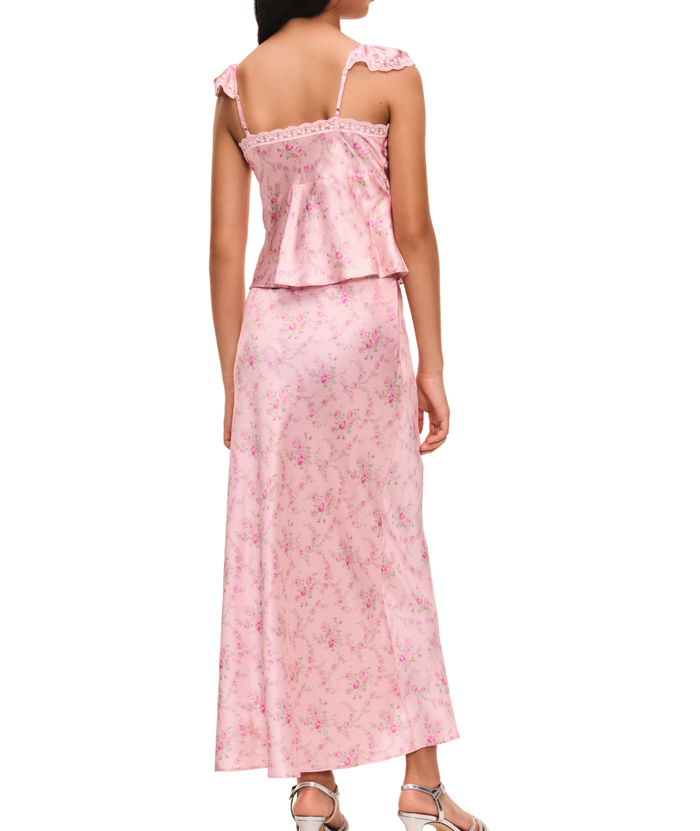 Love Shack Fancy Tween Lelani Top Spiced Camellia