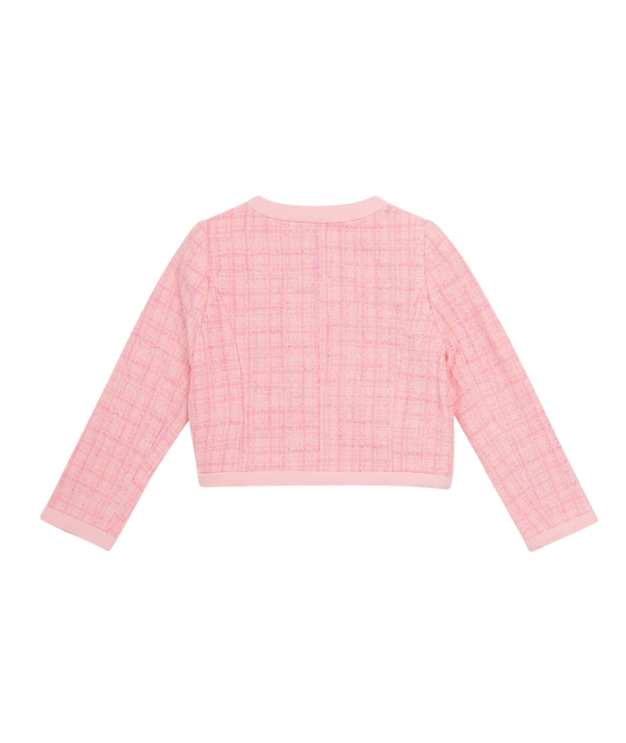 Love Shack Fancy Tween Palomina Jacket Pink Hibiscus Girls Special Tops Love Shack Fancy