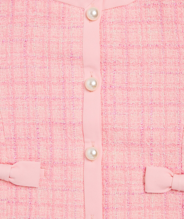 Love Shack Fancy Tween Palomina Jacket Pink Hibiscus Girls Special Tops Love Shack Fancy