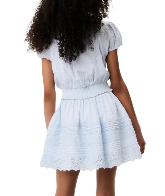 Love Shack Fancy Tween Shoreline Top Blue Finch Girls Casual Tops Love Shack Fancy