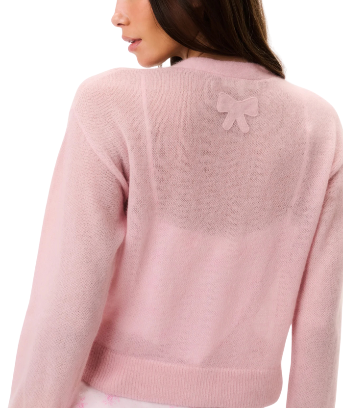 Love Shack Fancy Women Breckie Cardigan Blushberry Womens Casual Tops Love Shack Fancy