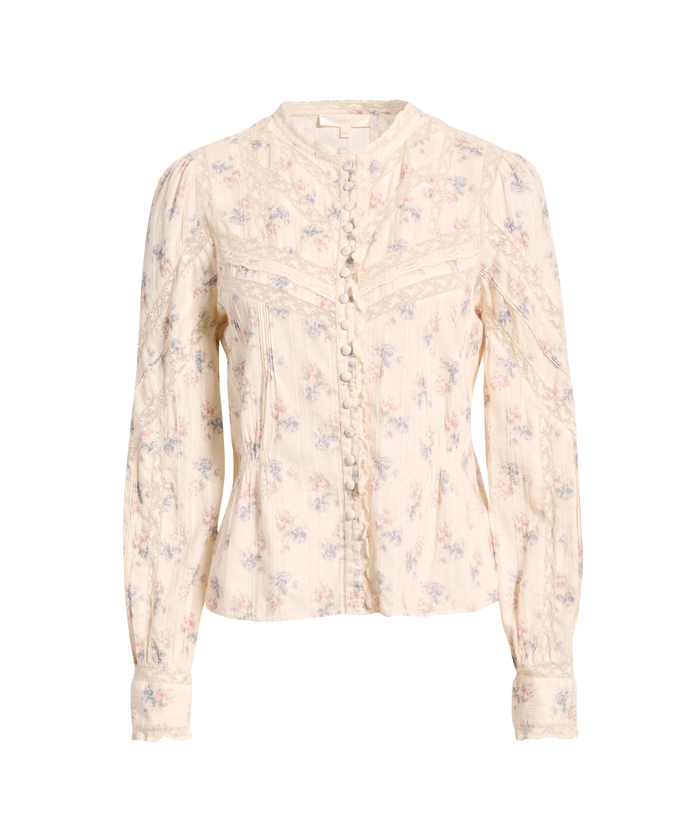 Love Shack Fancy Women Miah Top Antique Vanilla Womens Casual Tops Love Shack Fancy Ivory Juniors/Women XXS