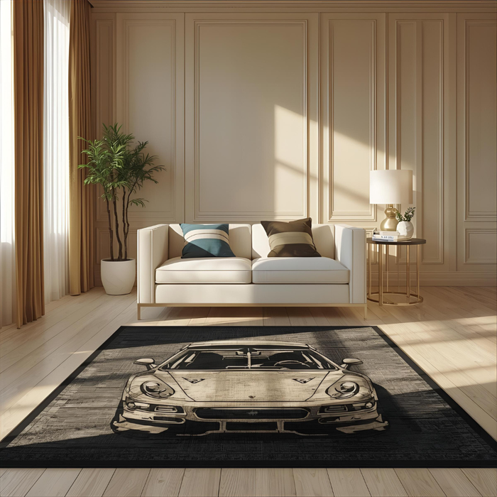 Luxury Chrome Area Rug