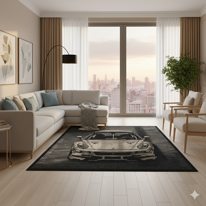 Luxury Chrome Area Rug