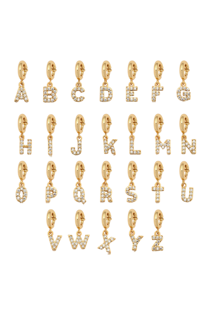 LWP CZ Letter Charms  - FINAL SALE