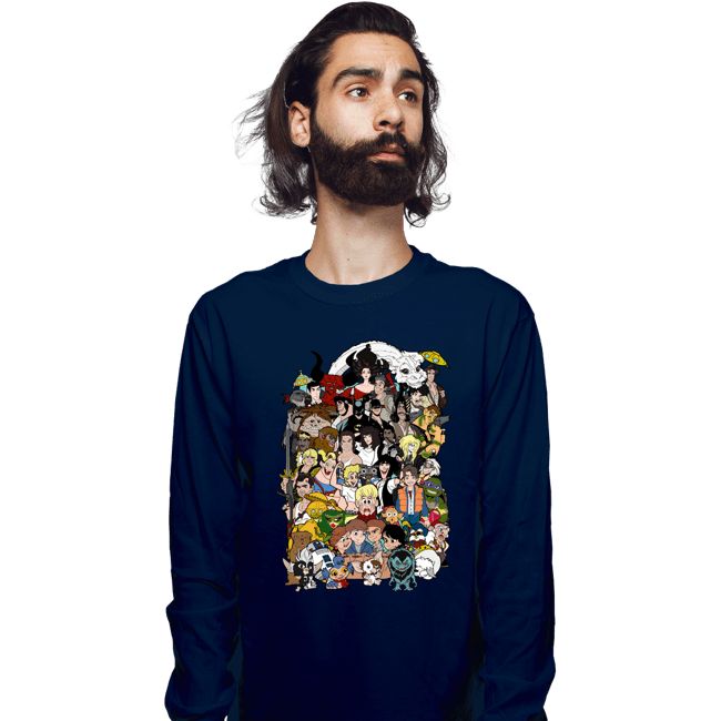 Long Sleeve Shirts, Unisex / Small / Navy