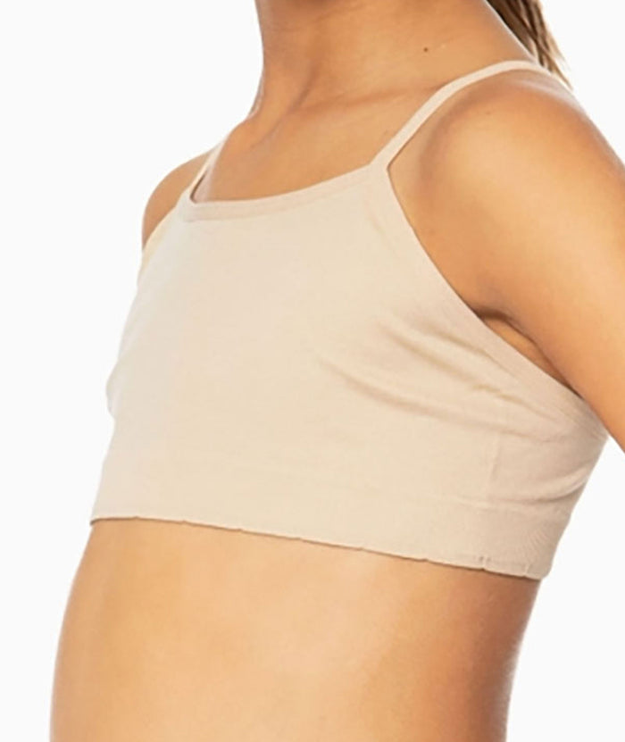 Malibu Sugar Girls Bra Cami with Adjustable Straps Accessories Malibu Sugar Nude Y/S (7/8)