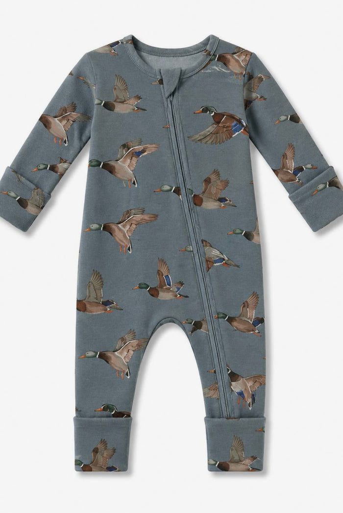 Mallards Ribbed Zip Pajamas