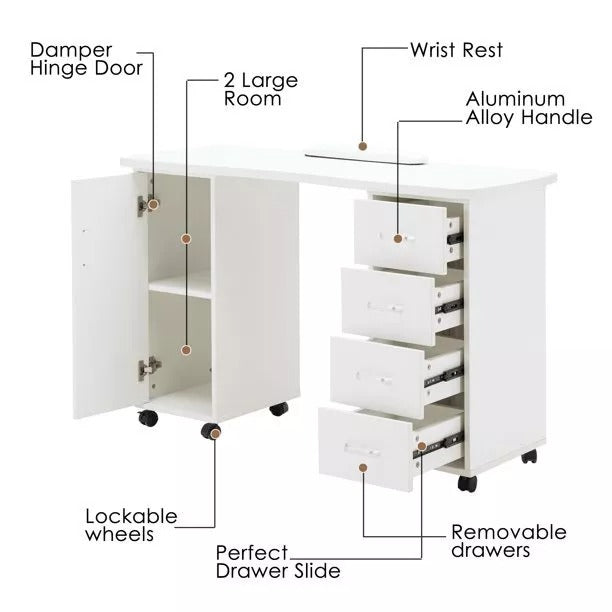 Manicure Table Nail Desk