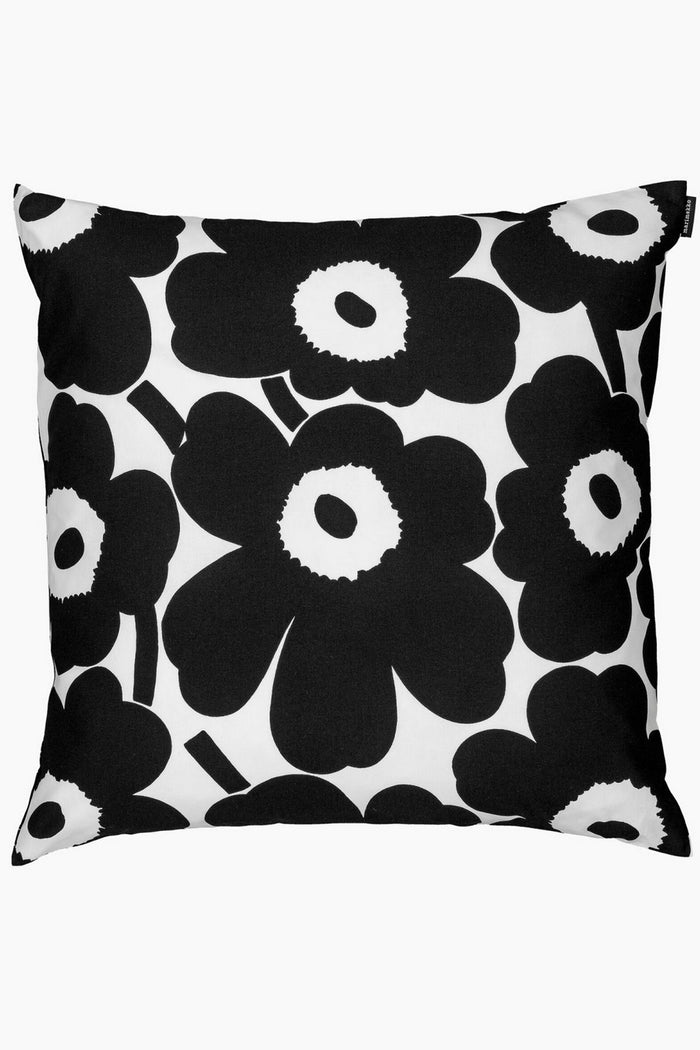 Marimekko Pieni Unikko Cushion Cover Black