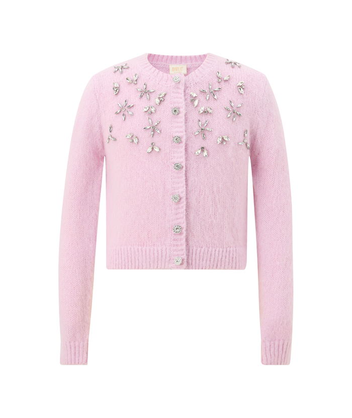 Marlo Girls Lila Knit Cardigan Girls Casual Tops Marlo Blush Pink Y/S (7/8)