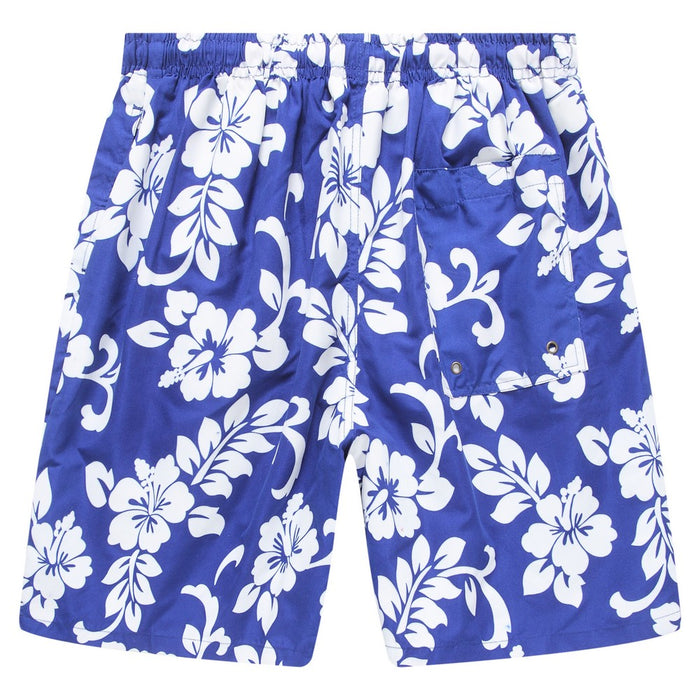 Men Swim Trunk in Blue Floral