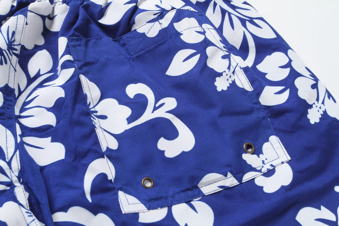 Men Swim Trunk in Blue Floral