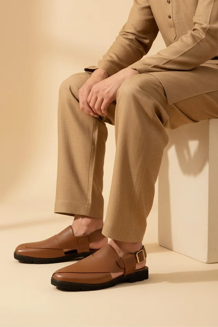 MEN TRADITIONAL PESHAWARI CHAPPAL C-2502