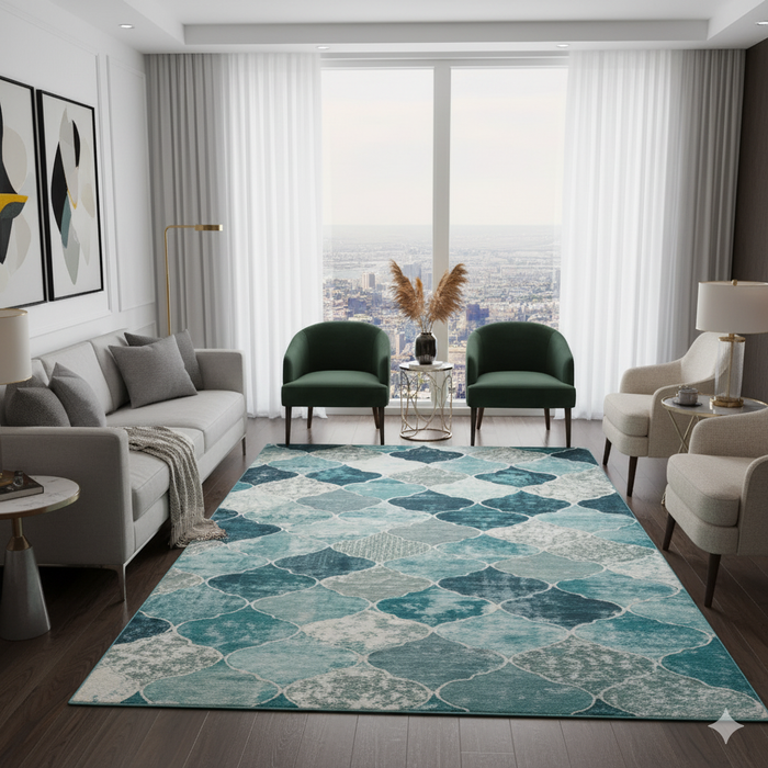 Mermaid Scales Area Rug