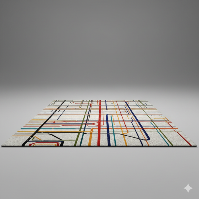Metro Lines Area Rug