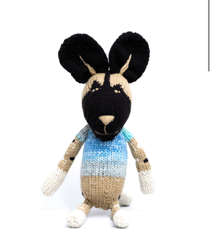 Mhumi - Wild Dog Hand Knitted Soft Toy