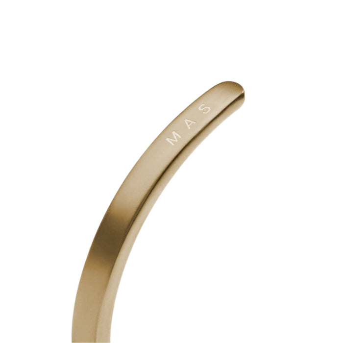 Miansai Matte Brass Singular Cuff Matte Brass Monogram: Yes