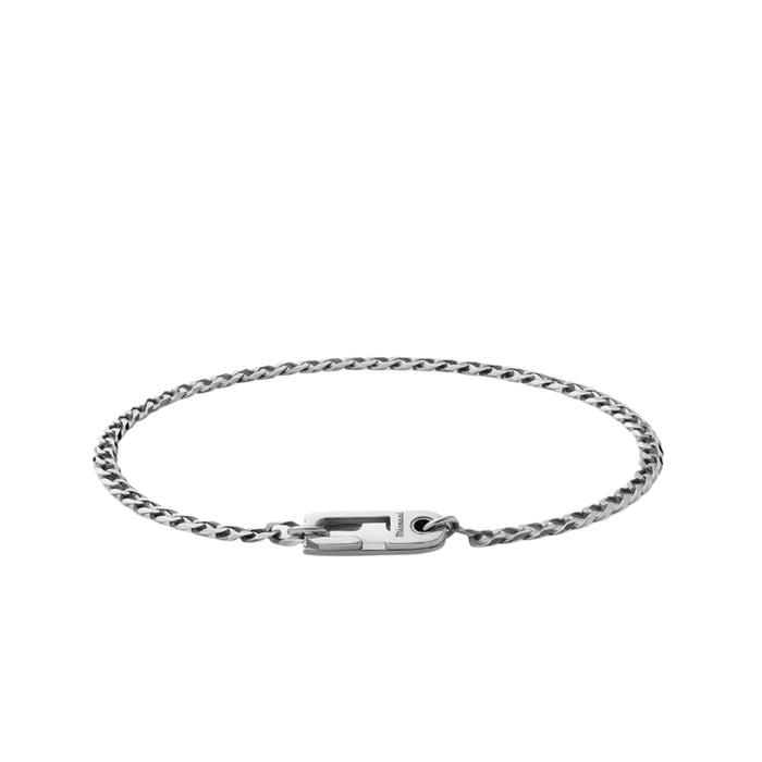 Miansai Sterling Silver Annex Cuban Chain Bracelet I Polished Silver