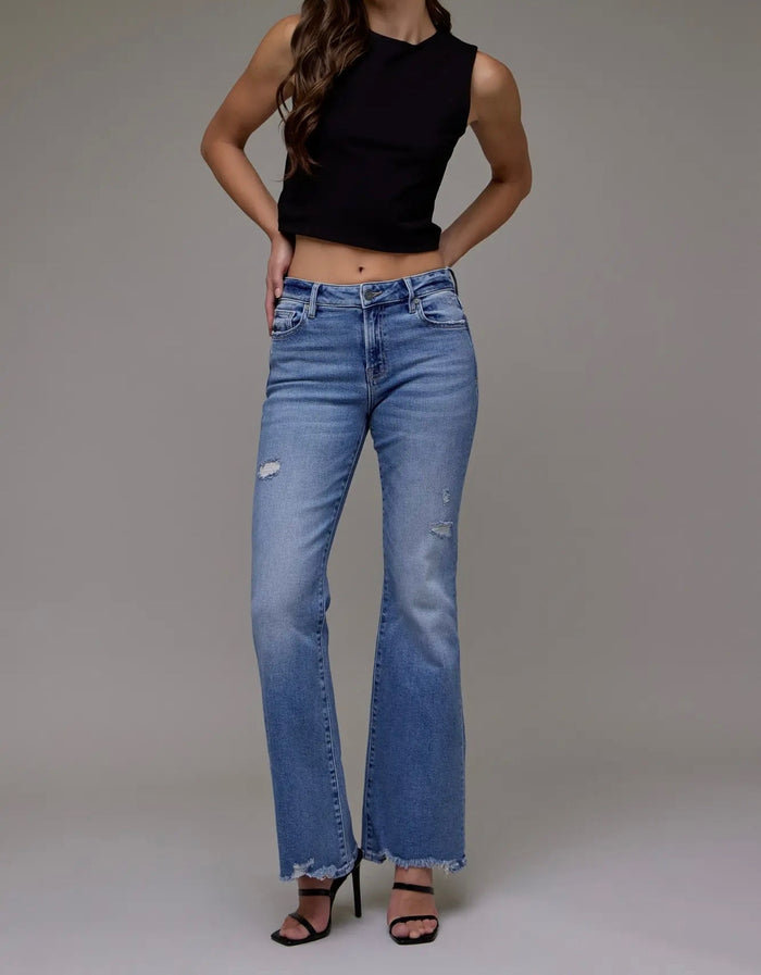 Mid-Rise Medium Light 33" Inseam Flare