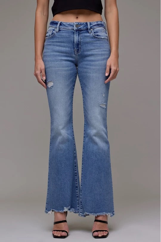 Mid-Rise Medium Light 33" Inseam Flare