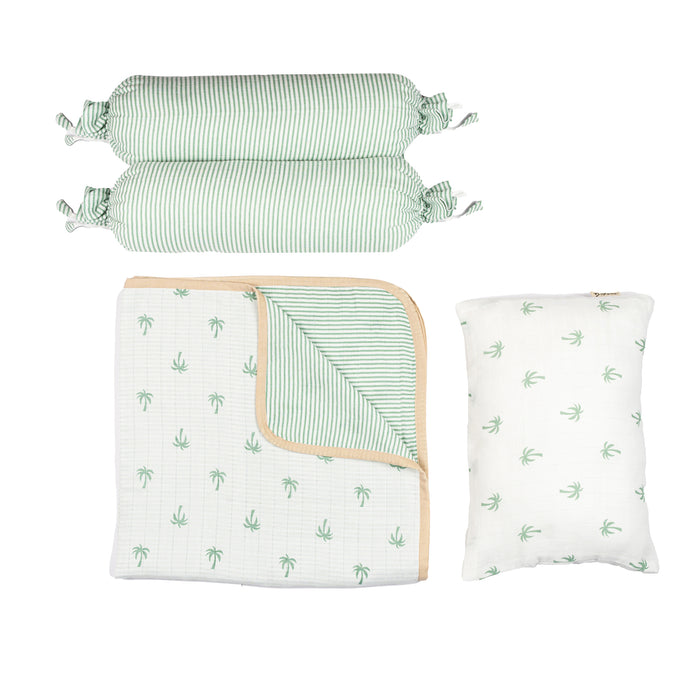 Mini Cot Set – Palm (0-12 Months)