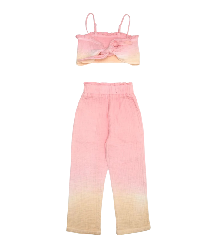 Mini Dreamers Girls Cabo Dip Dye Set Girls Casual Bottoms Mini Dreamers