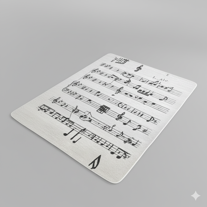 Minimal Treble Line Area Rug