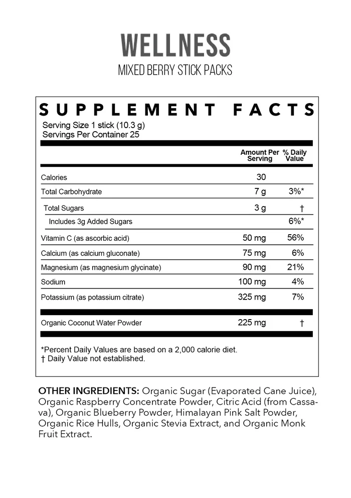 Mixed Berry Electrolytes | 25 Serving Stick Pack