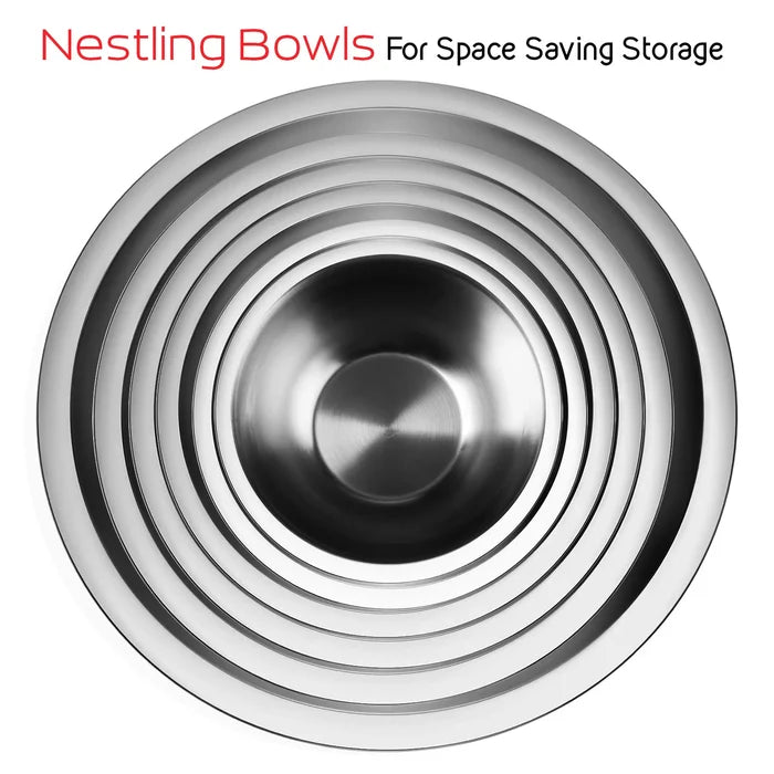 Mixing Bowls With Measuring Cups And Spoons