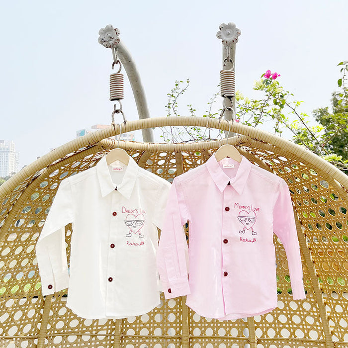 Mommy's Love (Pink) äóñ Personalized Formal Shirt (1-8 Years)