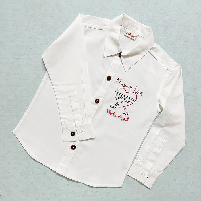 Mommy's Love Š—– Personalized Formal Shirt (1-14 Years)