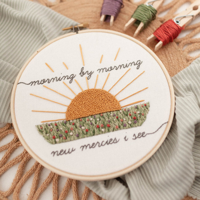 “Morning by Morning New Mercies I See” Embroidery Kit