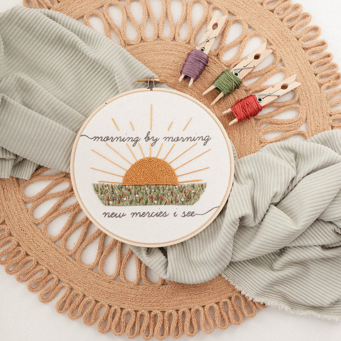 “Morning by Morning New Mercies I See” Embroidery Kit