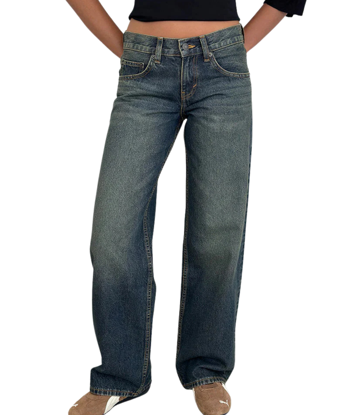 Motel Rocks Juniors Low Rise Parallel Jeans Dirty Green Womens Denim Motel Rocks