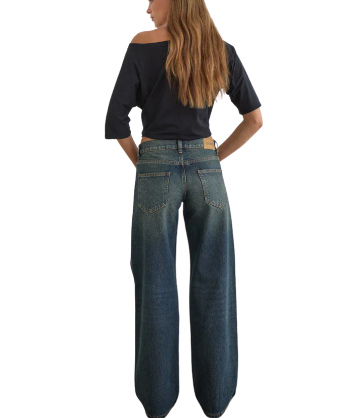 Motel Rocks Juniors Low Rise Parallel Jeans Dirty Green Womens Denim Motel Rocks