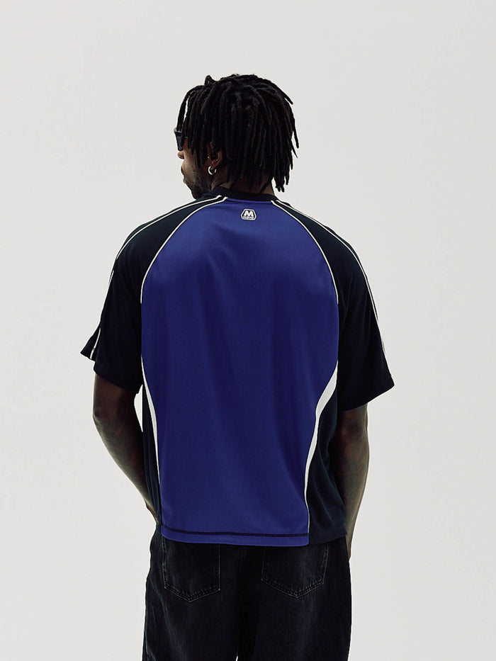 Moto T-shirt, Men - Cobalt Blue