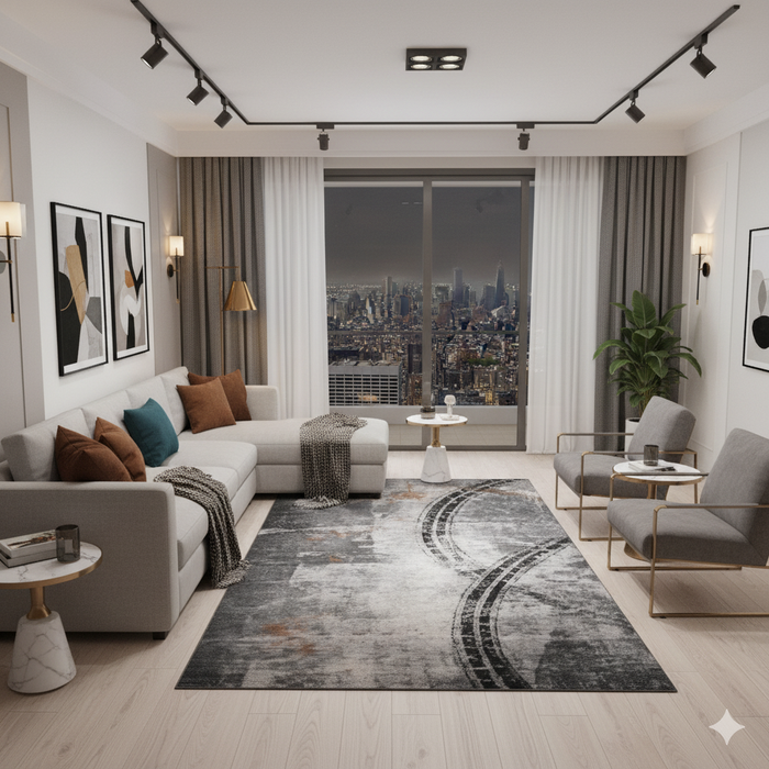 Motor Oil Stain Area Rug