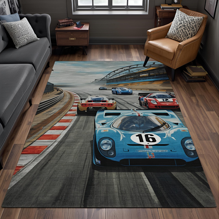 Motor Sports Area Rug