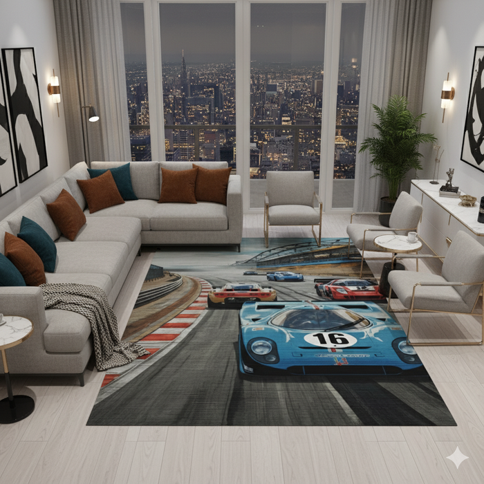 Motor Sports Area Rug