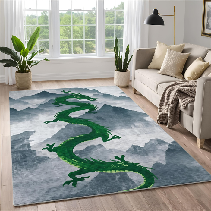 Mountain Spirit Dragon Area Rug