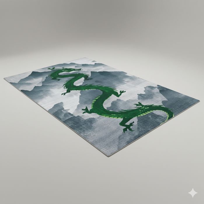 Mountain Spirit Dragon Area Rug