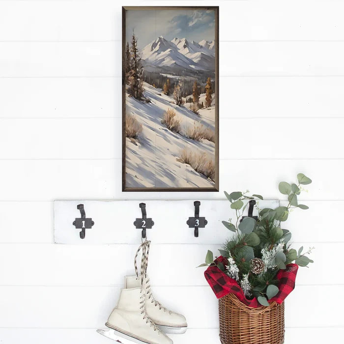 Mountains with Snow Sign