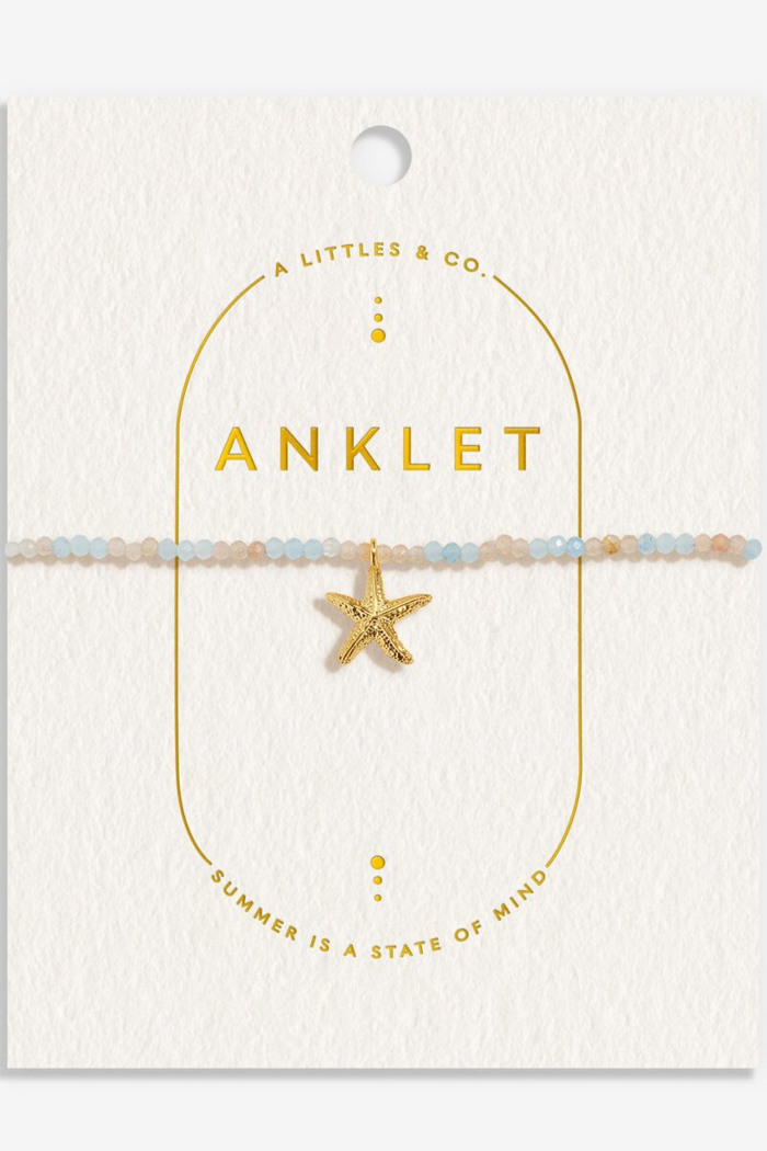 Multi Stone Starfish Anklet