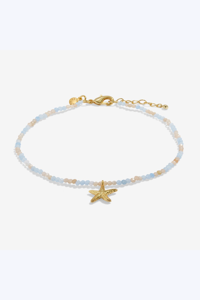 Multi Stone Starfish Anklet