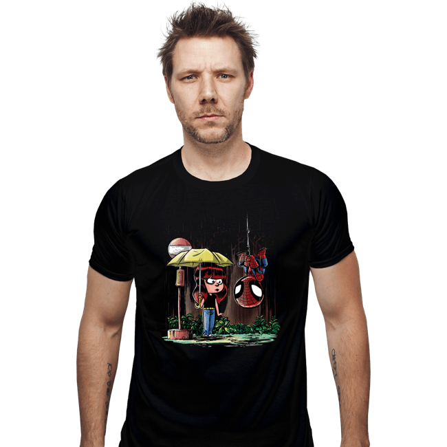 Daily_Deal_Shirts Fitted Shirts, Mens / Small / Black My Neighbor Spidey