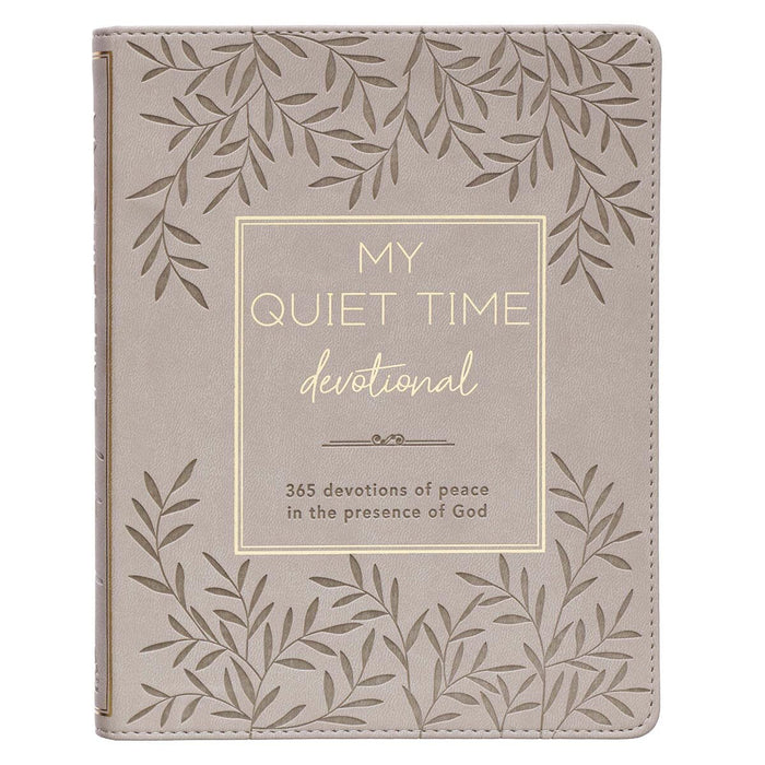 My Quiet Time Cappuccino Faux Leather Devotional