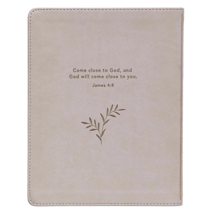 My Quiet Time Cappuccino Faux Leather Devotional