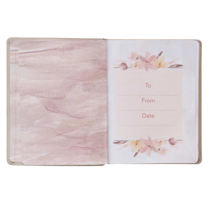 My Quiet Time Cappuccino Faux Leather Devotional