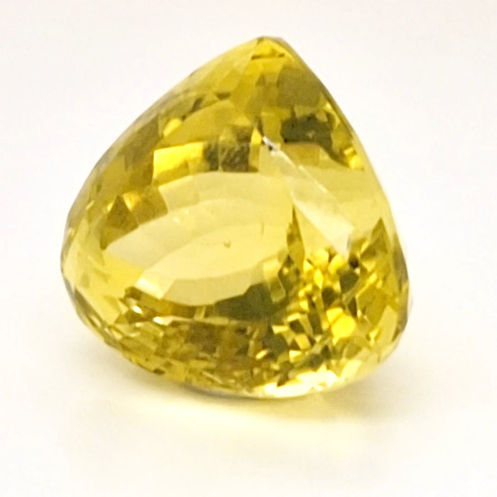 Natural Lemon Quartz Faceted | Pear | 21x20mm - The LabradoriteKing